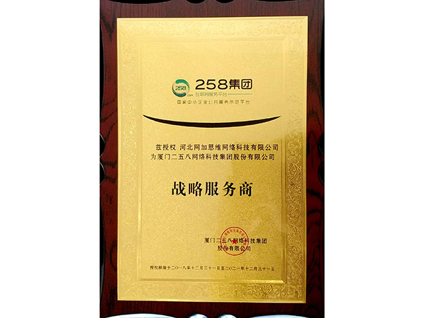 258集團(tuán)戰(zhàn)略服務(wù)商